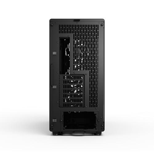 Image of Fractal Design North XL Momentum Black - Glass Side Panel - Genuine Blackened Oak Wood Front - High Airflow PC Gaming Case - Three Powerful 140mm Momentum Fans Included - ATX /E-ATX Support