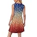 Womens American Flag Dress Casual Festival Sleeveless Maternity Dressy Sleeveless Lounge Fashion Fourth of July Outfit Vestidos De Verano para Mujer 2025 Red