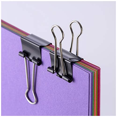 Officemate Small Binder Clips, Black, 12 Boxes of 1 Dozen Each (144 Total) (99020) image 7