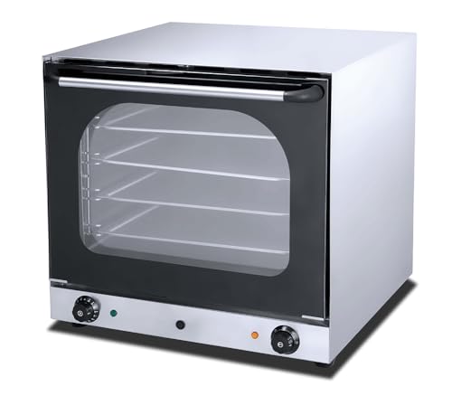 Four à Convection Professionnel - 300°C - Double Ventilation - Monophasé - Compact - Inox