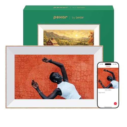 Image of Pexar Starlight 15.6 inch Digital Picture Frame (Powered by Lexar), A Stunning, Large Anti-Glare Touchscreen with Vibrant Visuals for Gifting, Wedding, 64GB Local Storage, Share Photos /Videos via APP