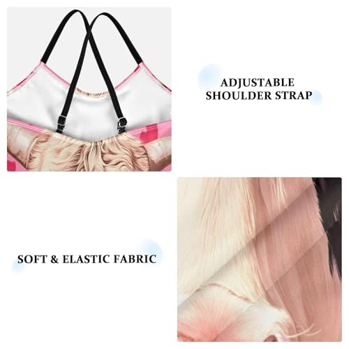 Cow Pink Roses Kids Swim Suits, Girls Athletic Swimsuit, Beach Bathing Suits Girls 3-10T with Adjustable Shoulder Strap3