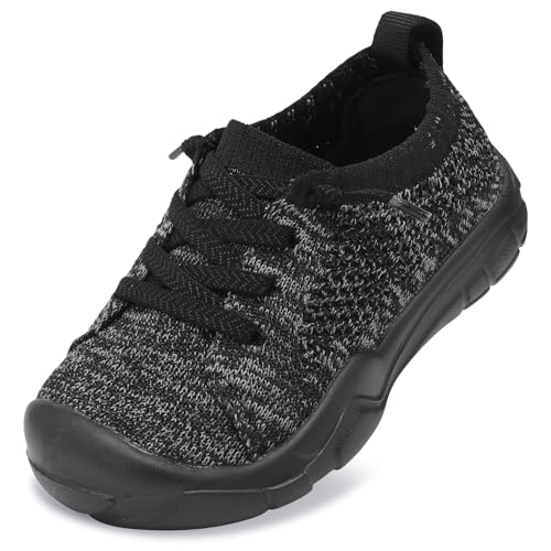 Image of LeIsfIt Toddler Shoes Boys Girls Wide Toe Box Shoes Kids Breathable Barefoot Sneakers Slip On Tennis Shoe