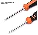 Edward Tools Reversible Screwdriver 2 in 1 - Phillips and Slotted Screwdriver - Heavy Duty CrV Steel with Ergonomic Handle with Side Hole Hold Option for More Torque - Magnetic Head - PH2 / SL6