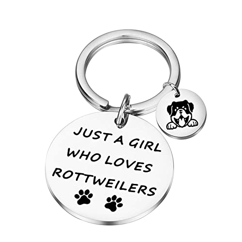Rottweilers Gifts For Dog Mom Dog Lover Gifts Just a Girl Who Loves Rottweilers Funny Rottie Dog Lover Gift Rottweiler Mom Gift (Girl loves Rottweilers kyU)