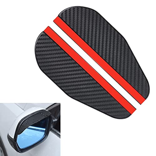 Lot de 2 rétroviseurs de voiture - Protection contre la pluie - Rétroviseur latéral universel - Protection contre la pluie pour voitures