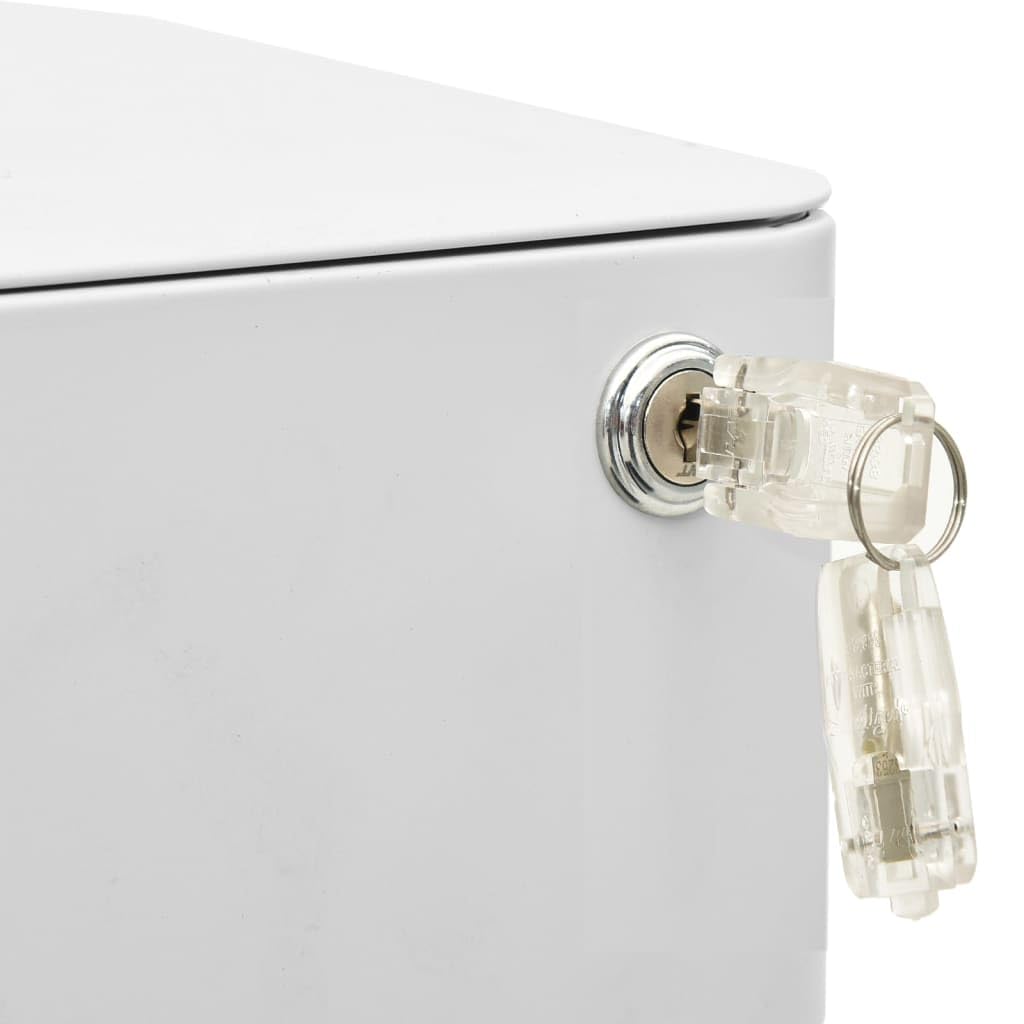 vidaXL Schedario Mobile Grigio Chiaro 30x45x59 cm in Acciaio