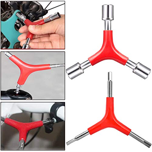 image for CHIVENIDO Bike Spoke Wrench Set, 7PCS Portable Bicycle Spoke Tool Kit 