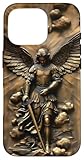 St. Michael the Archangel Steel Bronze Style Catholic Angel Case for iPhone 16 Pro