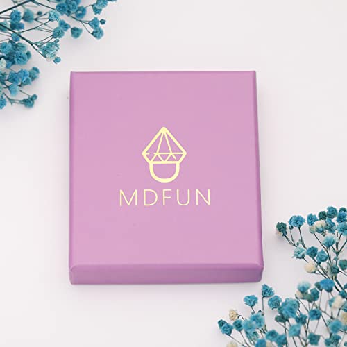 Mdfun 18K White Gold Plated Tennis Bracelet For Women And Men 3Mm Square Cubic Zirconias Size 7.5 Inches thumb #5