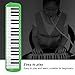 Melodica 37 Keys Keyboard Wind Musical Instrument Professional Portable Blowpipe Melodica Training Suitable for Beginners Professional Training (Green)