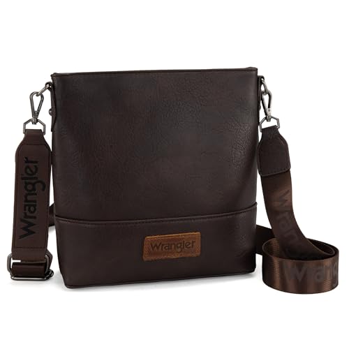 Image of Wrangler Crossbody Purses for Women Two Tone Crossbody Bags Women Purses and Handbags