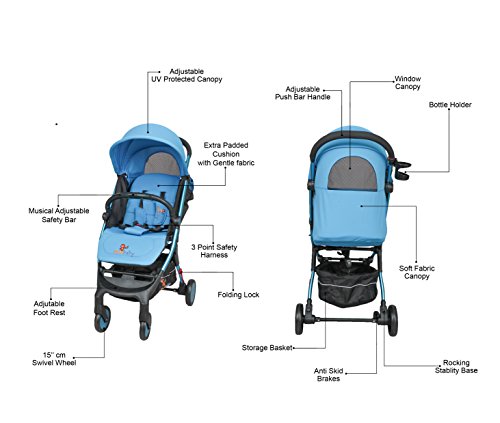 Image of Sunbaby Elite Stroller (Blue)