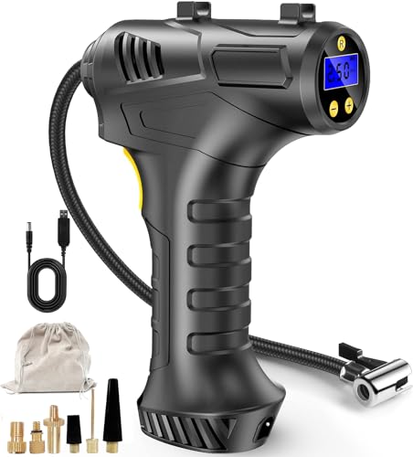 150 PSI Compressore Portatile, per Auto Aria Compressa Pompa Elettrica Pressione Gonfiatore Digitale...