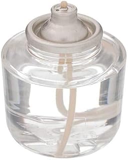 D'light Online HD26 Disposable 26 Hours Liquid Candles, Clear Plastic Disposable Fuel Cells for Wedding Table Top Lights, Restaurant Tables and Emergency Candles- (26 Hours, Set of 6)