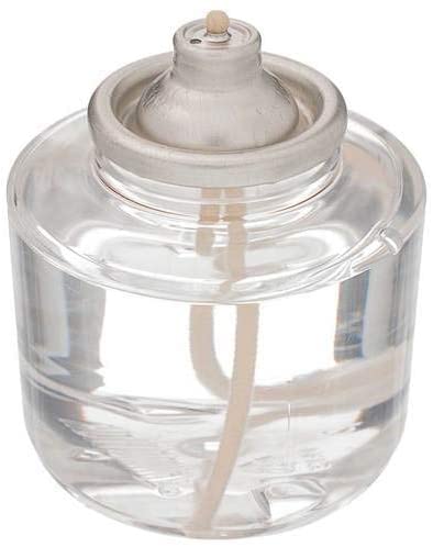 D'light Online HD26 Disposable 26 Hours Liquid Candles, Clear Plastic Disposable Fuel Cells for Wedding Table Top Lights, Restaurant Tables and Emergency Candles- (26 Hours, Set of 6)