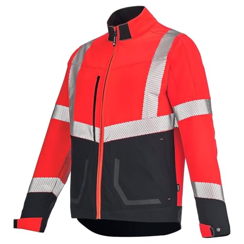 Blouson Lafont LUX PI vêtement de travail rouge fluo S anti-salissure et visible
