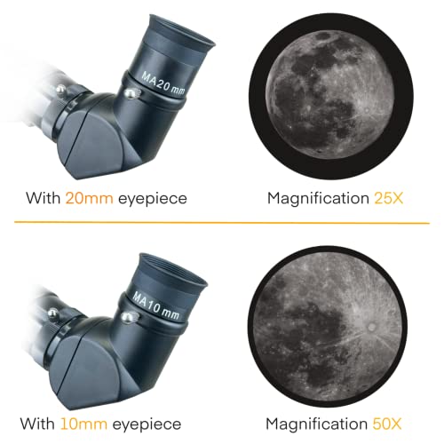 Image of SpectrumOI Telescope for Kids & Adults - Astronomy Gift, 60mm Aperture Refractor with Carry Bag & Phone Holder