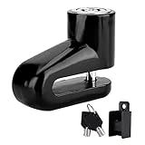 VOANZO 2 Stücke Fahrradschloss Fahrrad Disc Lock Diebstahl Motorrad Mountainbike Rahmen Schlüssel Diebstahlsicherung Universal (Schwarz)