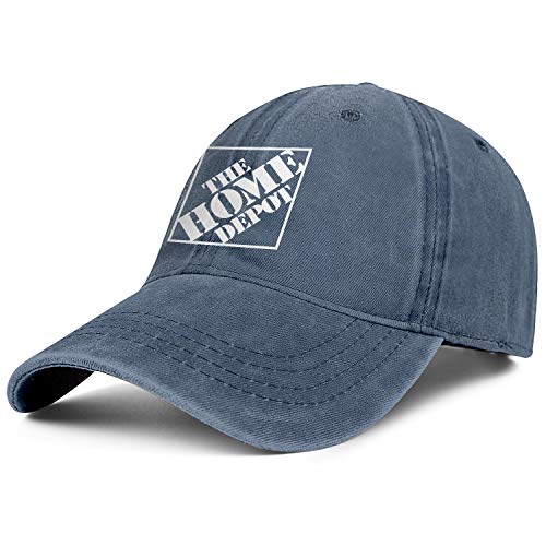 ERTMU Men Women Denim The-Home-Depot-Orange-Vector- Sports Cap Adjustable Snapback Dad Hat