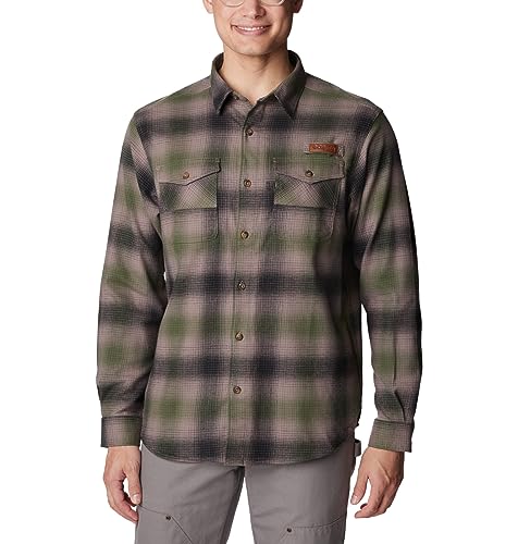 Chemise à bouton bas homme Columbia Roughtail stretch flannel manches longues casual