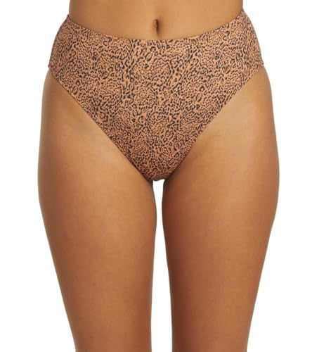 Bas de bikini Billabong Hidden Shore High Maui Toffee texturé haut de gamme