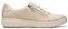 Clarks Women's Caroline Echo Canvas Side Zip Fashion Sneaker, Natural Textile, 8