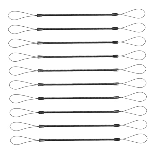 VILLCASE 10pcs High Elasticity Plastic Tether Lanyard for Tablet Pens Lose Strap for Secure Attachment Durable and Compact Design for Portable Use for Keys and Items