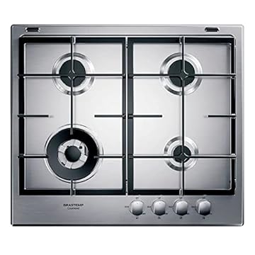 Cooktop 4 bocas Brastemp Gourmand Inox com duplachama e trempe com ferro fundido - BDK60DR 220V