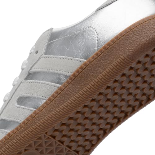 DREAM PAIRS Women's Tennis Sneakers Walking Flat Low-Top Casual Lace-Up Comfortable Nia Fashion Sneakers Shoes, Size 7.5,Silver Multi,SDFN2442W