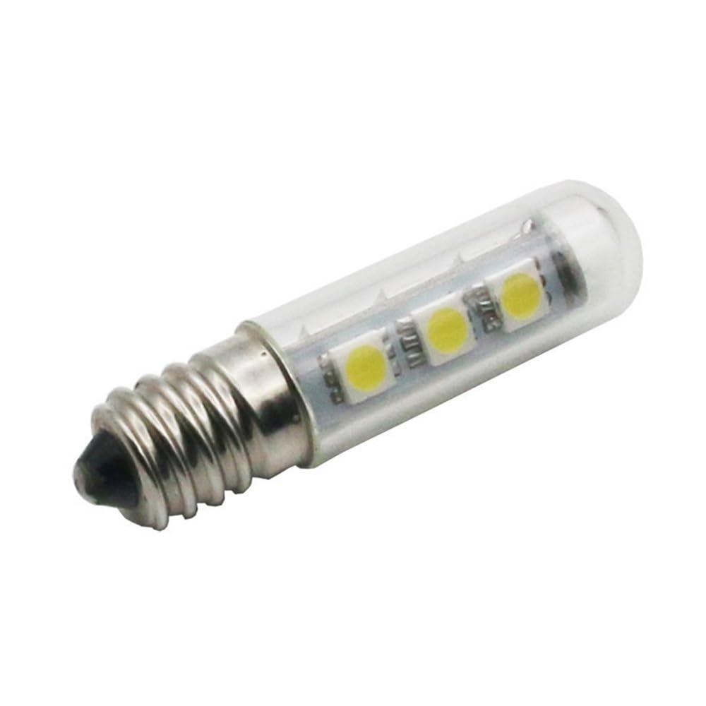 1fortunate lights, Paquete de 50 bombillas LED for refrigerador, CA 220 V, T15L, E14/E12, for horno microondas, lámpara de pared(3000K Warm White)