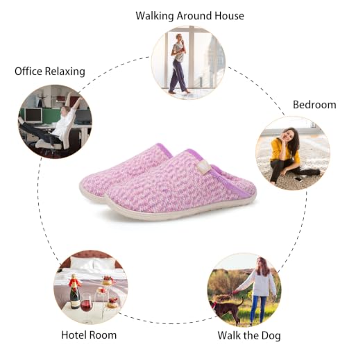 Image of Spesoul Fuzzy House Slippers for Women Men Indoor Closed Back Lightweight Cozy Faux Furry Lining Barefoot House Shoes Slipper Socks for Bedroom Home Office Yoga Outdoor Walking Shoes