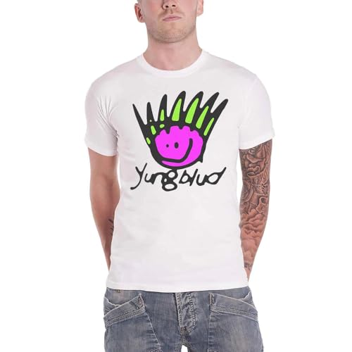 YungBlud T Shirt Be Happy Face Logo Nouveau Officiel Homme Size M
