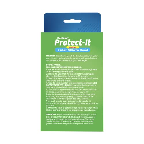Image of Dentemp Protect-It Custom Fit Mouth Guard 8 Pack for Teeth Grinding at Night - Night Guards for Sleep