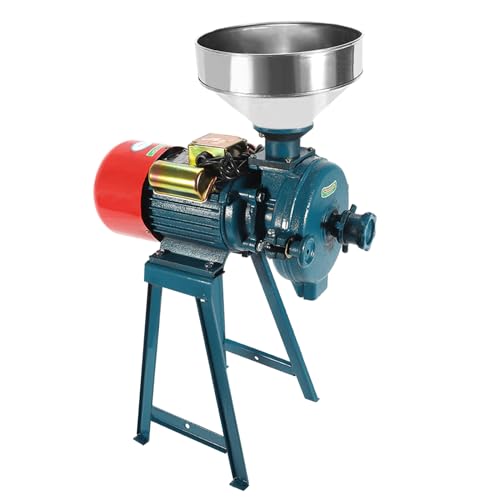 Molino de grano cereal eléctrico – 2200 w molino eléctrico molino de forraje y granos, molino de semillas de lino...