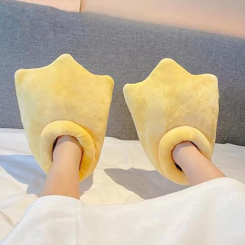 Duck Feet Slippers - Cartoon Duck Feet House Slippers, Yellow Fluffy Claw Paw Indoor Shoes for Women & Men3