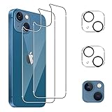 ❤️ 【El paquete contiene】: 2 Trasero Protectores de Pantalla & 2 Protectores de Lentes de Cámara. Diseñado específicamente para ser compatible con iPhone 13 6.1, puede proporcionar la máxima protección para la lente y la pantalla del teléfono sin afectar el uso de la carcasa del teléfono. También hay algunos accesorios de montaje, para que puedas usarlos fácilmente.