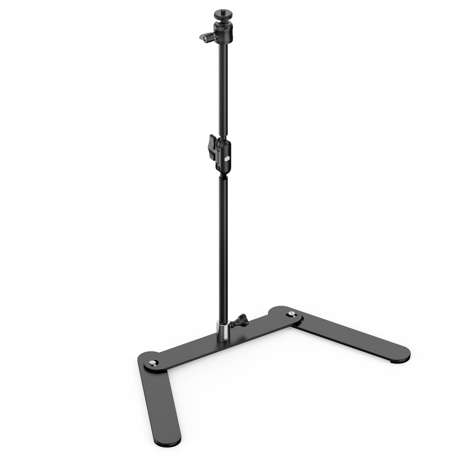 NEEWER DS026 Treppiede Telefono Tavolo Overhead con Testa Sferica e Braccio | Morsetto Porta Cellulare Articolato, Base Pieghevole Ammortizzante, per Pianoforte, Cucina, Disegno, Schizzi e Streaming Live