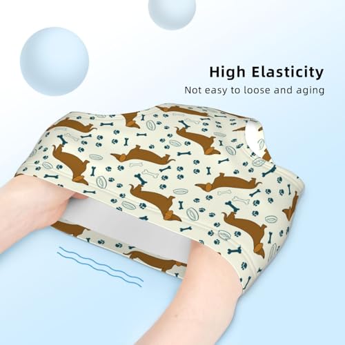 Dachshunds And Paw Prints Girls' Underwear Soft Cotton Little Girls Panties Comfort Briefs4