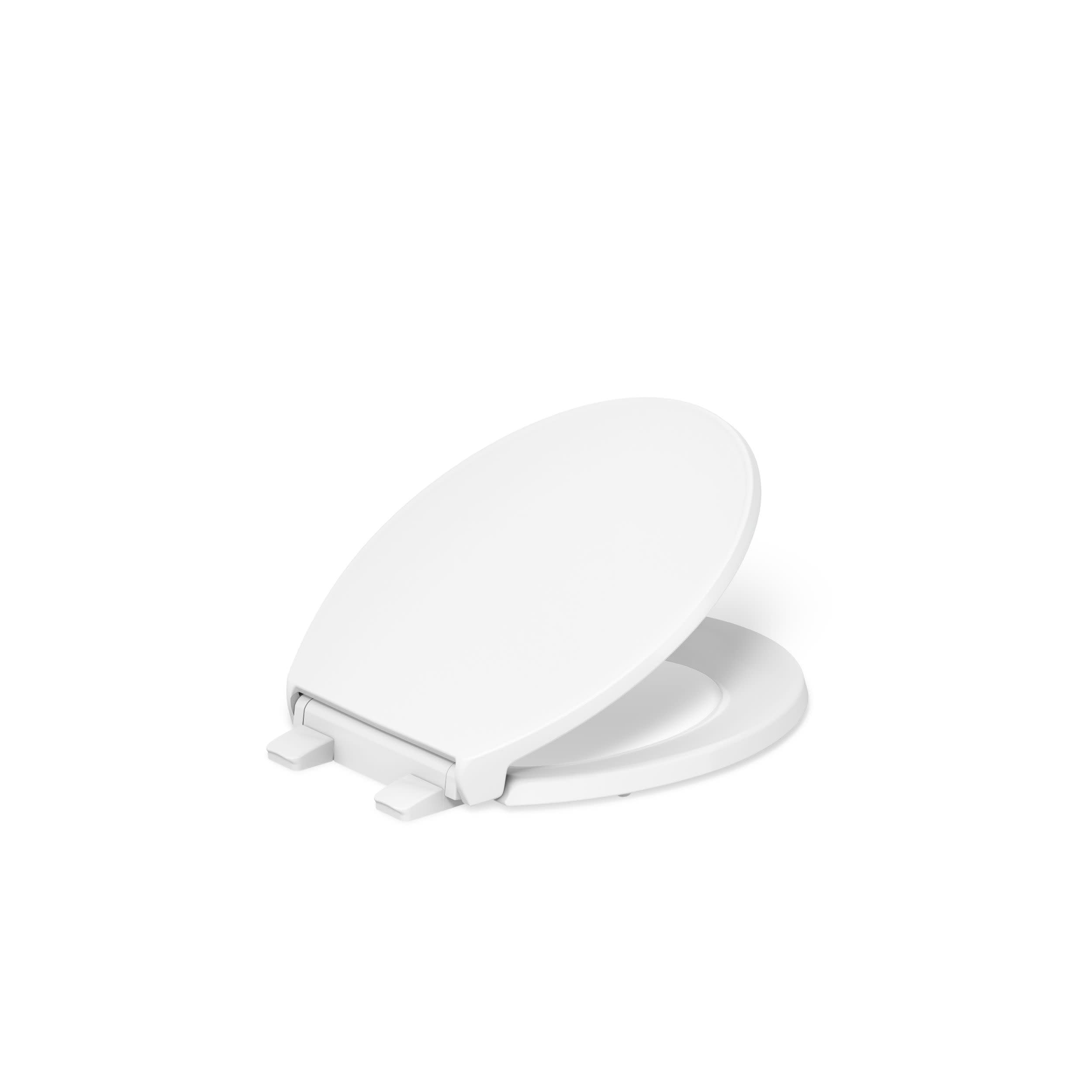Photo 1 of Border Round Closed-Front Toilet Seat with Soft Close and Quick Release