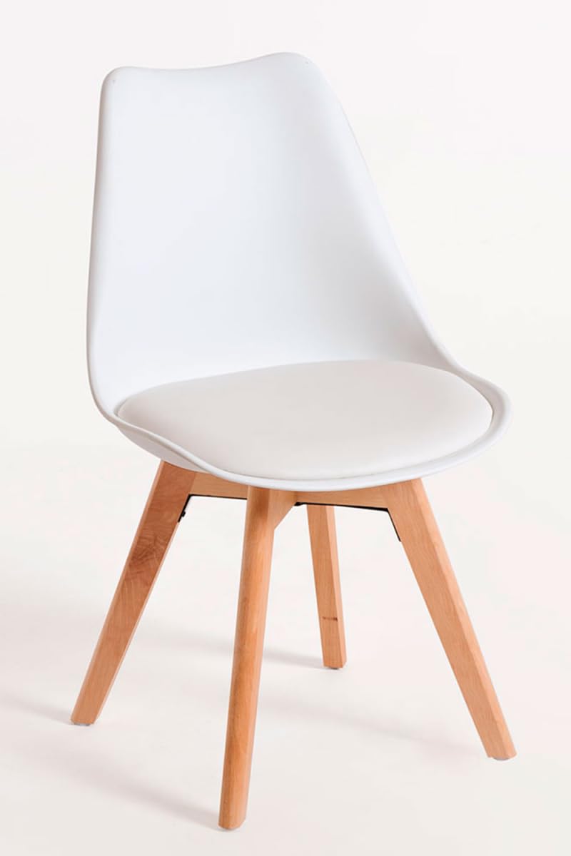Regalos Miguel - Packs Sillas Comedor - Pack 4 Sillas Synk Basic - Blanco