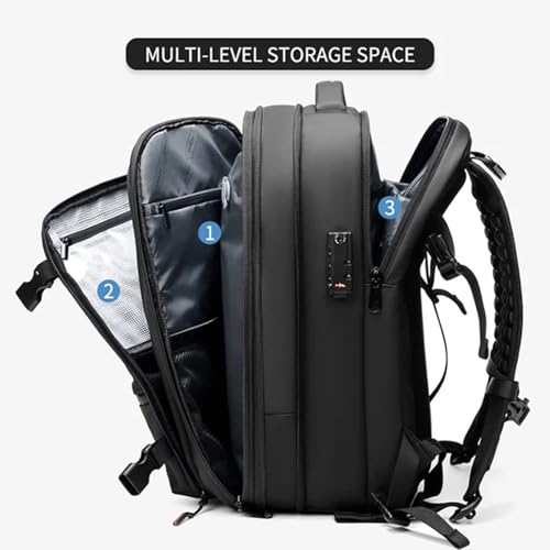 Vacpack Go Travel Vacuum Backpack, Vacpack Travel Anti Theft Compression Backpack (Grey)2