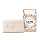 Kindershampoo von Klar - festes Shampoo/Shampoo Bar - parfümfrei - auch für Erwachsene bestens geeignet - 100g