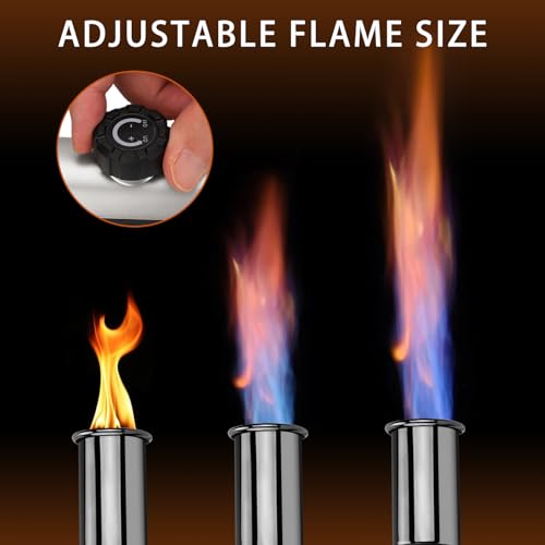 Image of ARTFLAMM Propane Torch with Safety Lock, Adjustable Kitchen Flamethrower Gun With One-Touch Max Fire, Cooking Blow Torch for Grill, Charcoal Ignition, Weeding & Snow Removal(Tank Not Included)