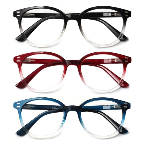 Image of 3 Pack Reading Glasses Spring Hinge Stylish Readers Black /Tortoise for Men and Women