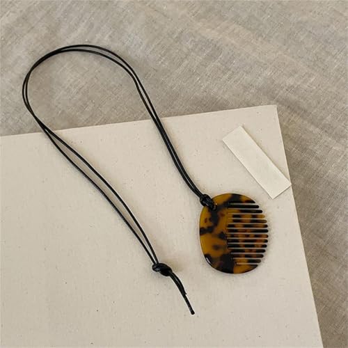 Peine colgante de acrílico estilizado para mujer miniatura 6