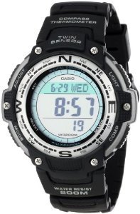 Casio Men's SGW100-1V Black Rubber Quartz Watch with Digital DialysAz