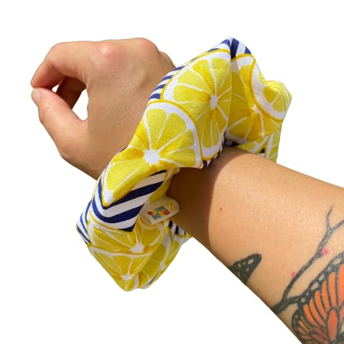 Lemon Fruit Summer Scrunchie hair tie Scrunchies