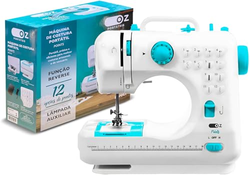 Máquina De Costura Multi Points Bivolt Branca OZ