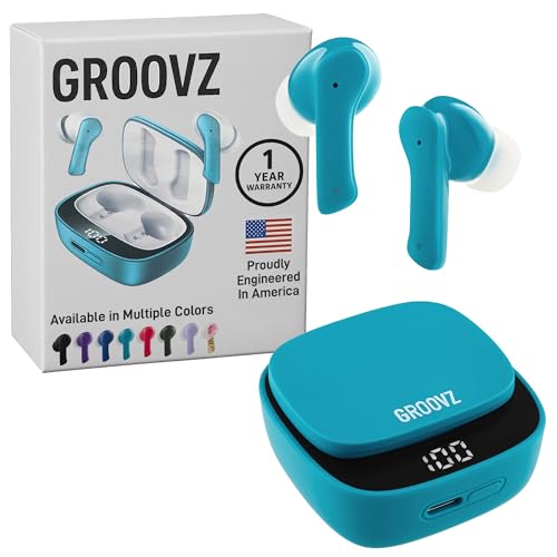 Groovz True Wireless Earbuds with Charging Case - Designed...